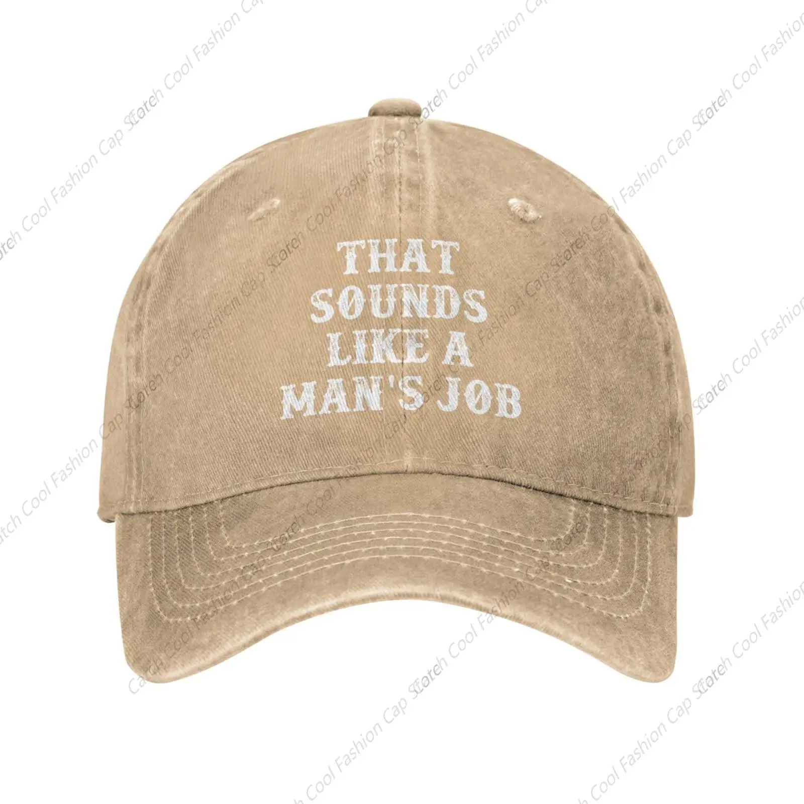 That Sounds Like A Man's Job Baseball Cap for Men Women Vintage Trucker Denim Hat Washed Cotton Fashion Unisex Adjustable Sports