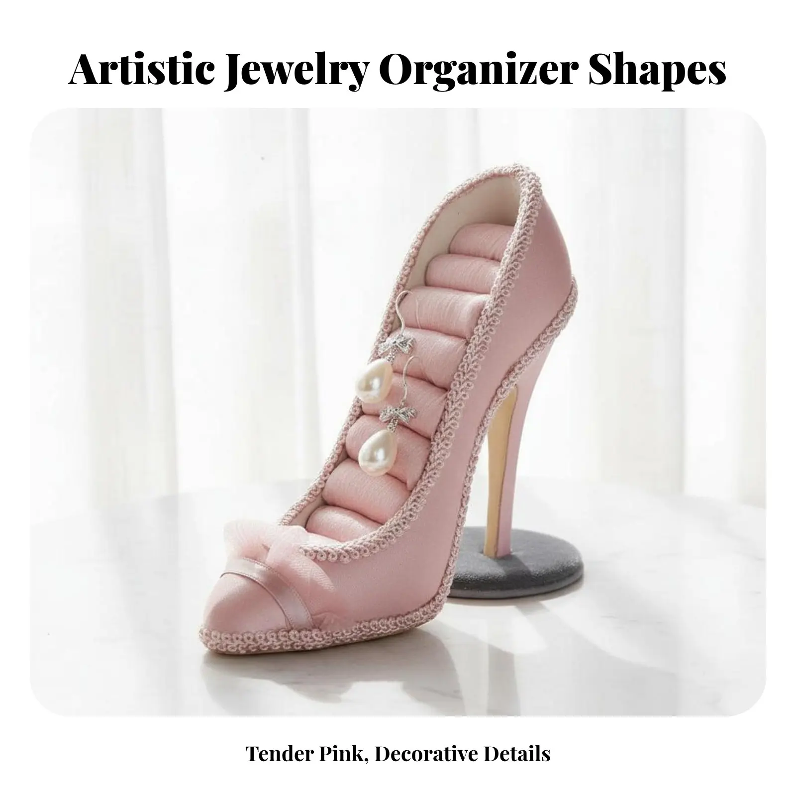 

Dress Form Jewelry Holder Elegant Design Mannequin Jewelry Stand Princess Dress Accessory Rack Perfect Gift High Heel Band