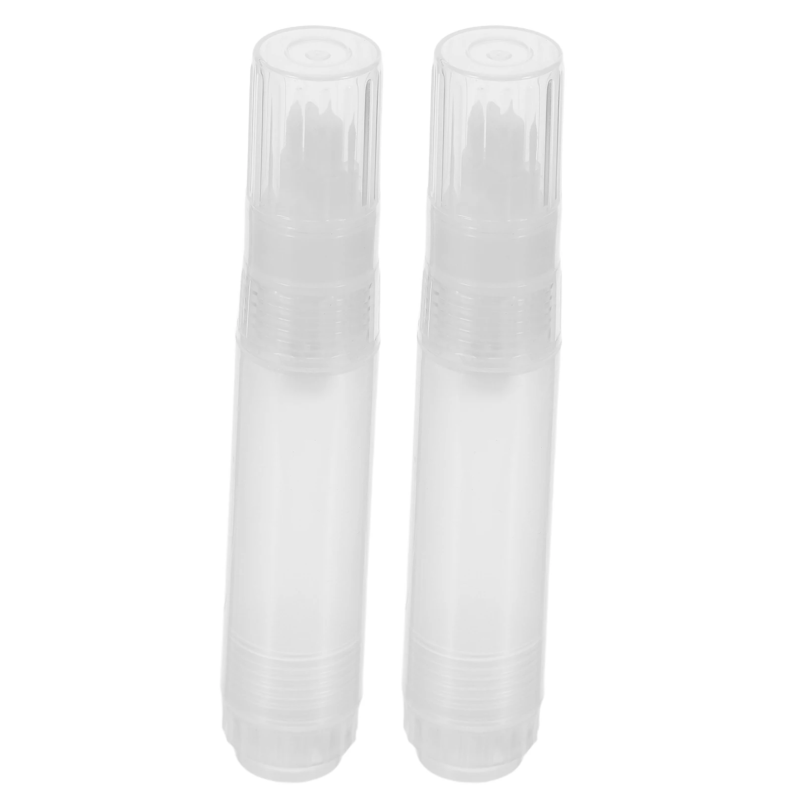 

2pcs Refillable Paint Pens Empty 10Mm White Flat Tip Markers For Wood Metal Plastic Graffiti Drawing Reusable Art