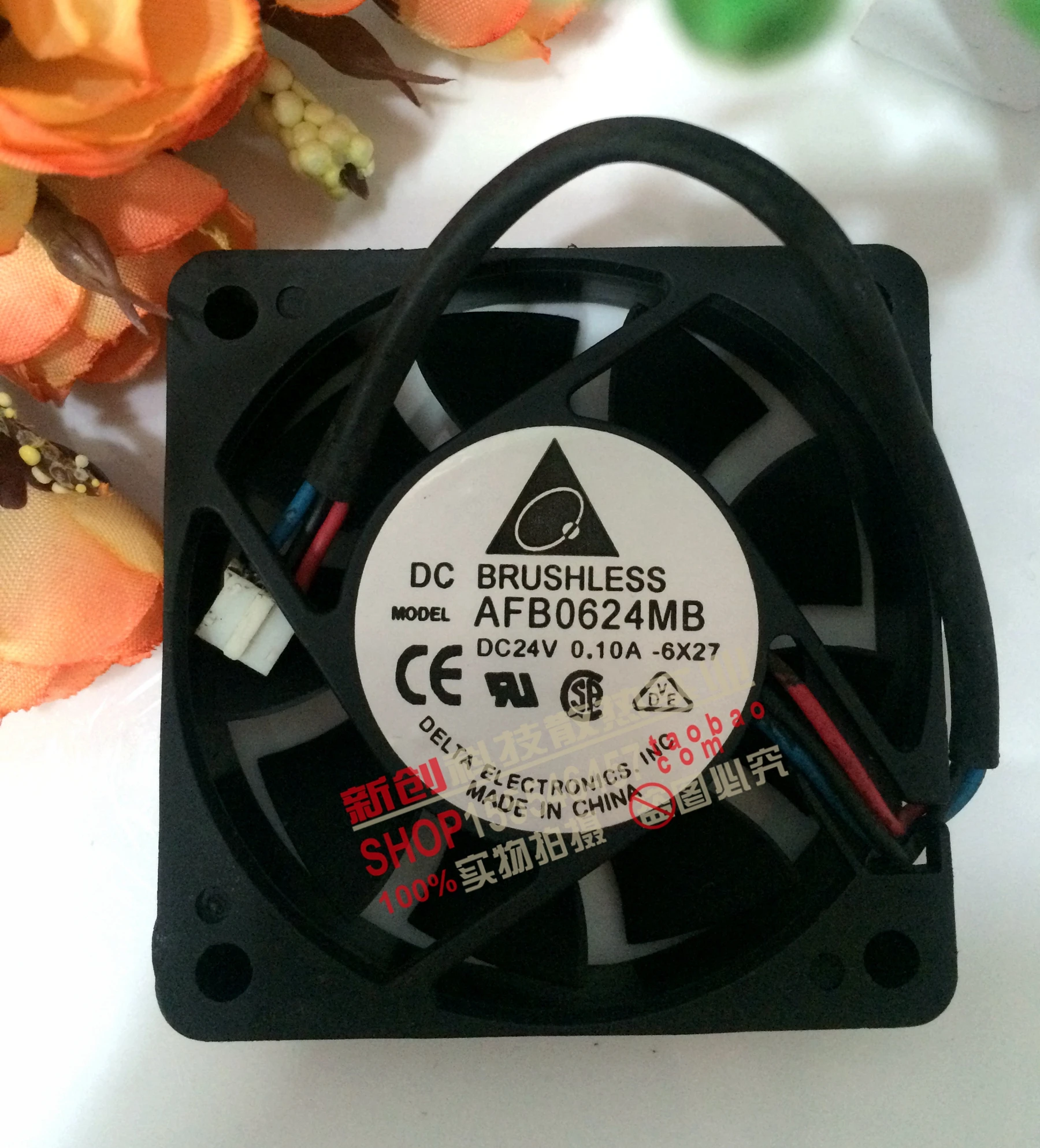 

5PCS Original AFB0624MB 6015 6CM/cm 24V 0.10A 3-wire inverter fan