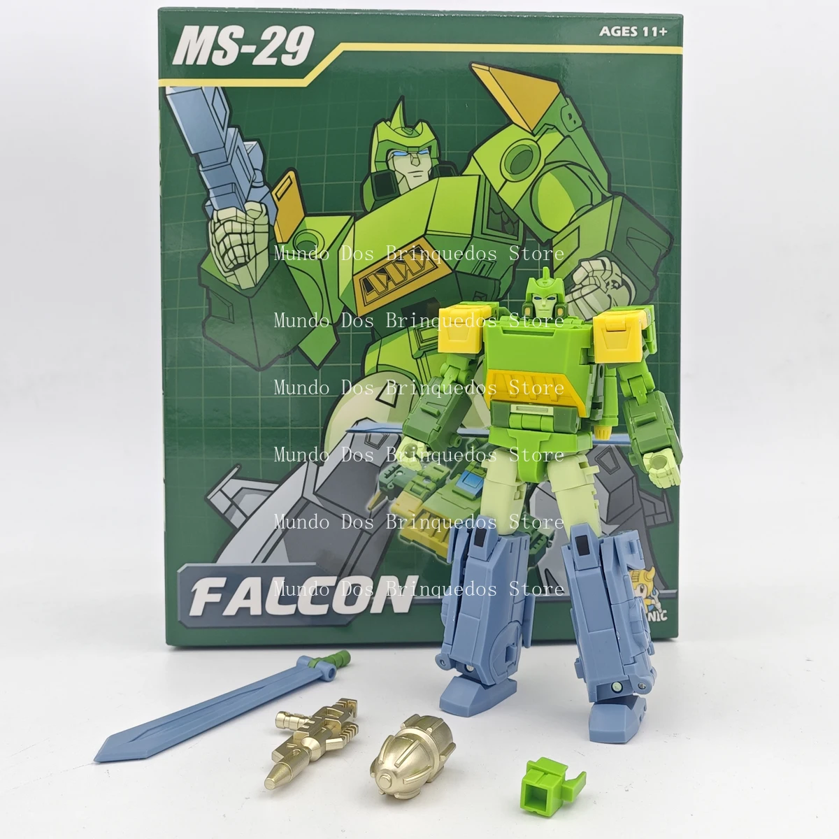 Transformation Spielzeug MFT Mechaniker Spielzeug MS-29 MS29 Springer Falcon 3 Changers 12 cm Mini Scale Action Figur Spielzeug