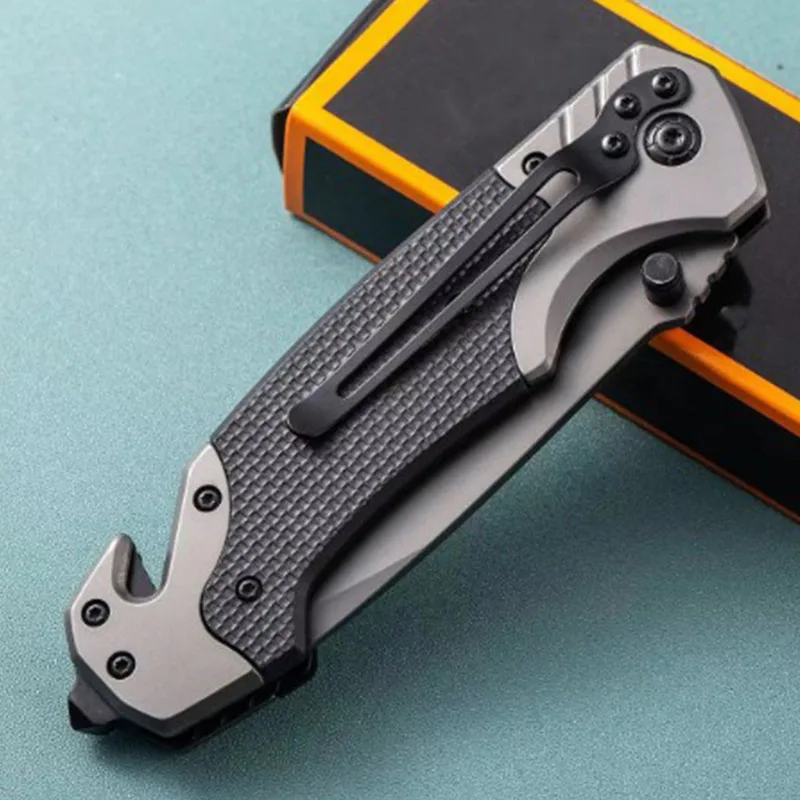 High hardness portable folding knife pocket EDC multifunctional outdoor tactical camping survival knife hunting tool knife