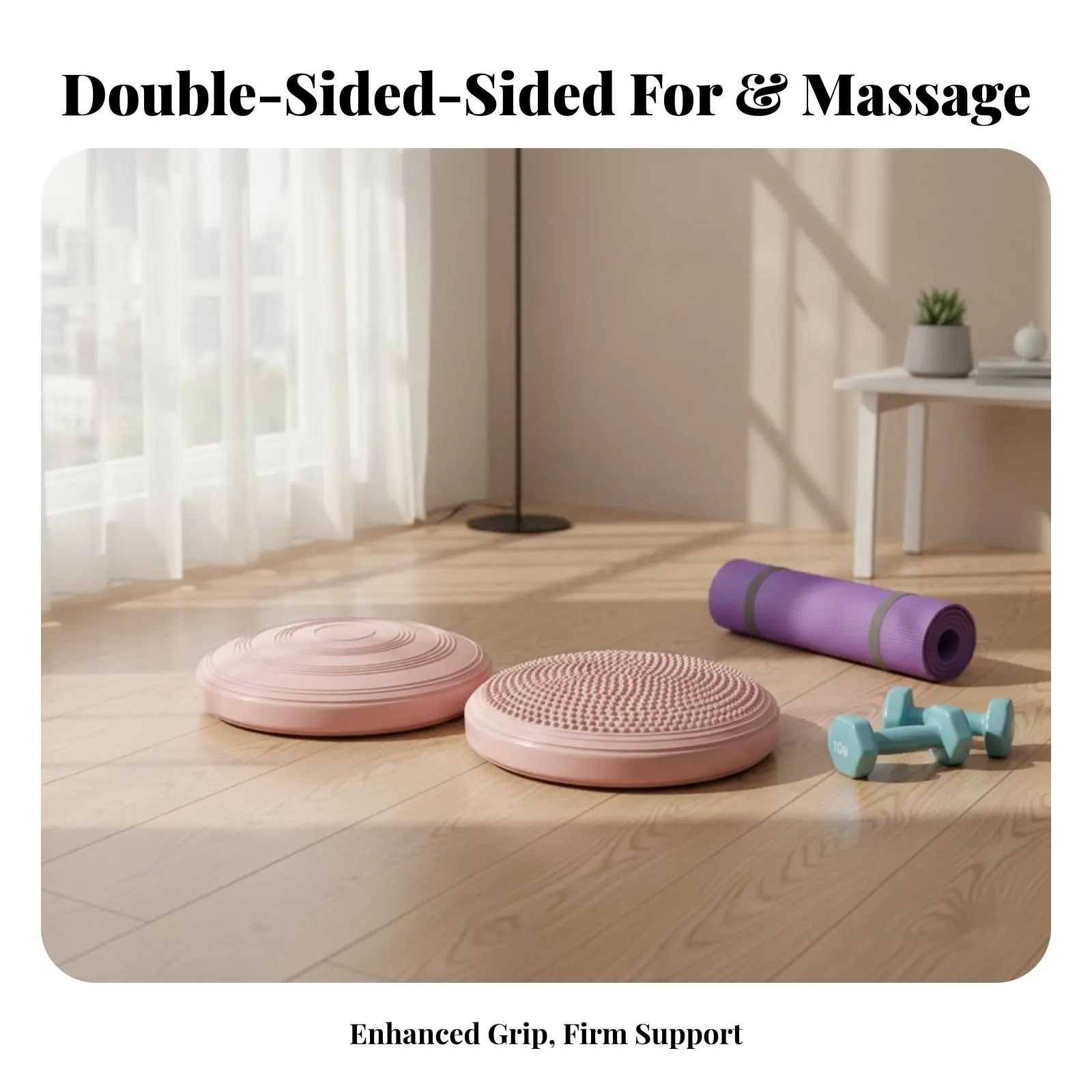 Disque d'équilibre gonflable antidérapant Mindfulness, coussin d'équilibre polyvalent pour la stabilité centrale, robuste pour les seniors
