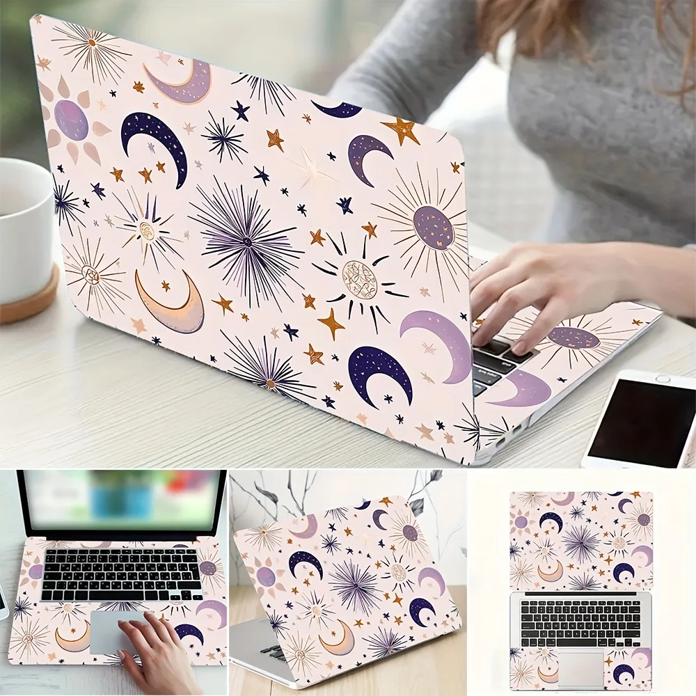 

2 шт. виниловых наклеек для ноутбука AIHANMIAO — защитный чехол, устойчивый к царапинам, светло-бежевые наклейки для рукоделия,