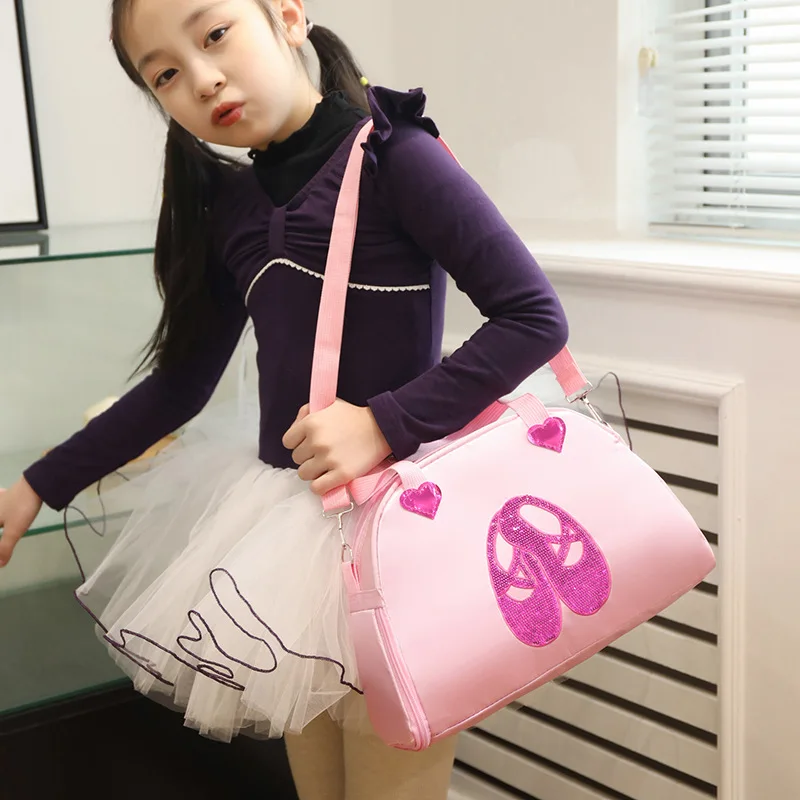 Dance crossbody bag, children's single-shoulder dance backpack, Latin ballet schoolbag, girls' dance single-shoulder backpack view 2