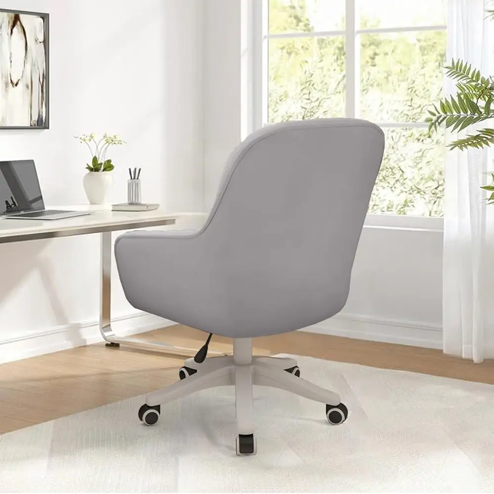 Home Office Chair Velvet Vanity Chairs Cute Makeup Desk Chair With Wheels Mid Ba Computer Chairs Height Adjustable Small Swivel