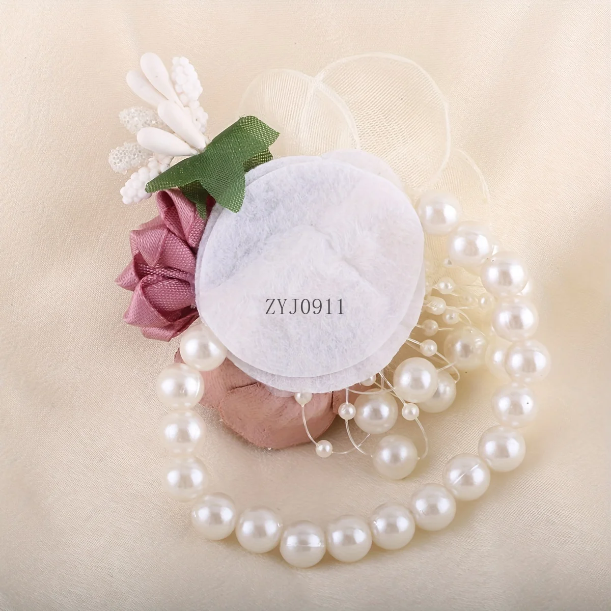 * 6 ชิ้นเพื่อนเจ้าสาวดอกไม้ข้อมือเจ้าสาวใหม่เกาหลีงานแต่งงานน้องสาวที่เรียบง่ายมือพวงมาลัยฉลองงานแต่งงานบทความข้อมือเสื้อยกทรง