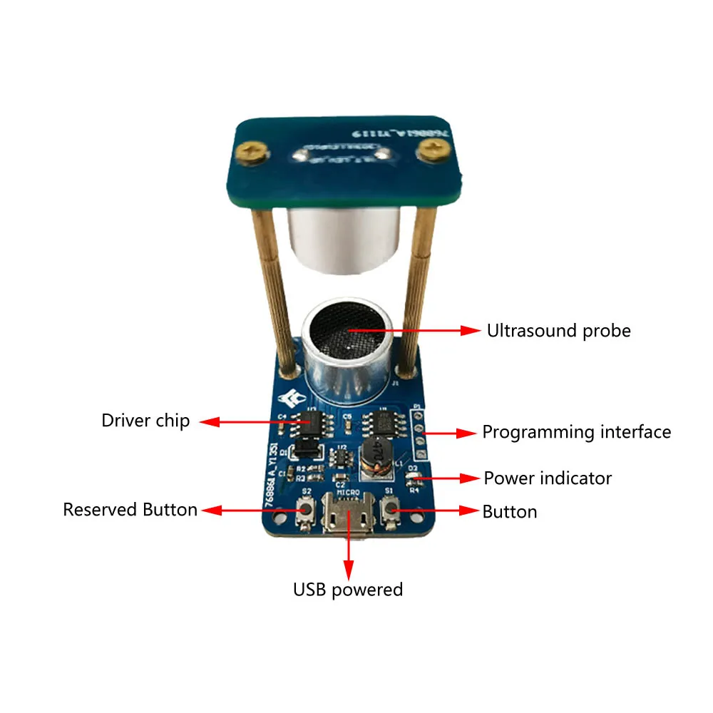 DIY Ultrasonic Levitation Kit Device Mini Acoustic Suspension Levitator Stand Wave Board Micro USB 5V Powered DIY Learning Kit