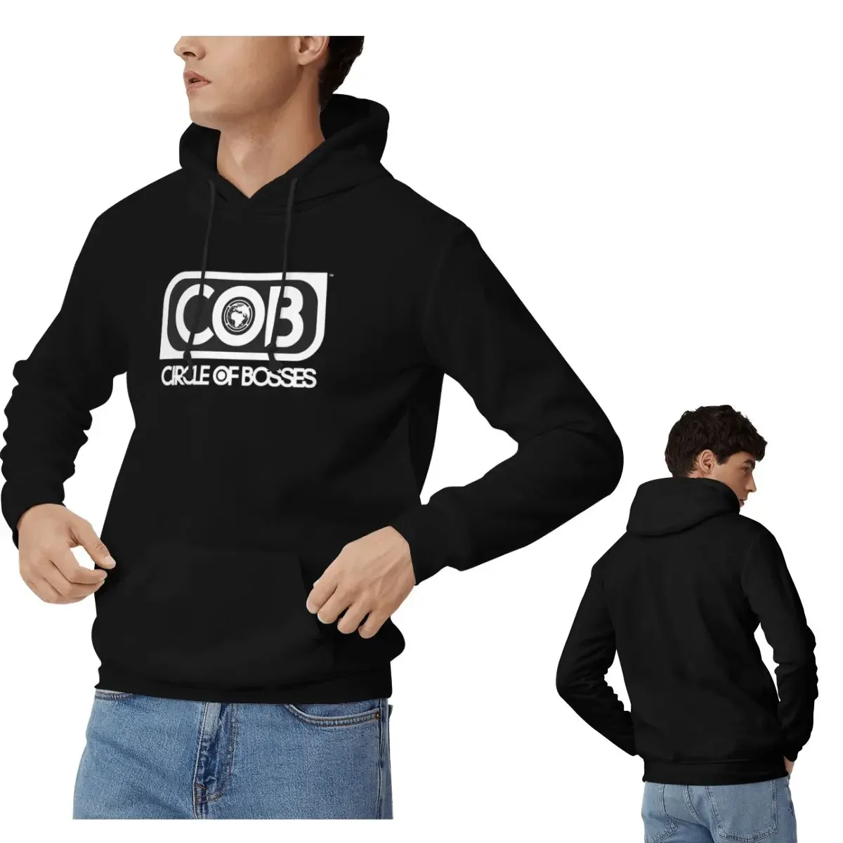 

Толстовки с капюшоном Circle Of Bosses для мужчин и женщин, повседневный пуловер, толстовка в стиле Харадзюку, одежда с длинными рукавами, осень-зима