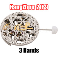2189  Movement Chinese made mechanical movements Hangzhou-2189 Three Hands Hollowed Blank Movement Fully Automatic Mechanical