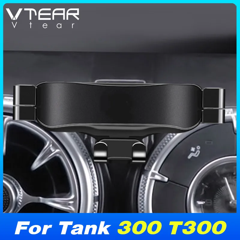 Vtear Car Phoner Holder Cover Interior Decoration Center Console Air Outlet GPS Accessories Parts For Wey Gwm Tank 300 T300 2024