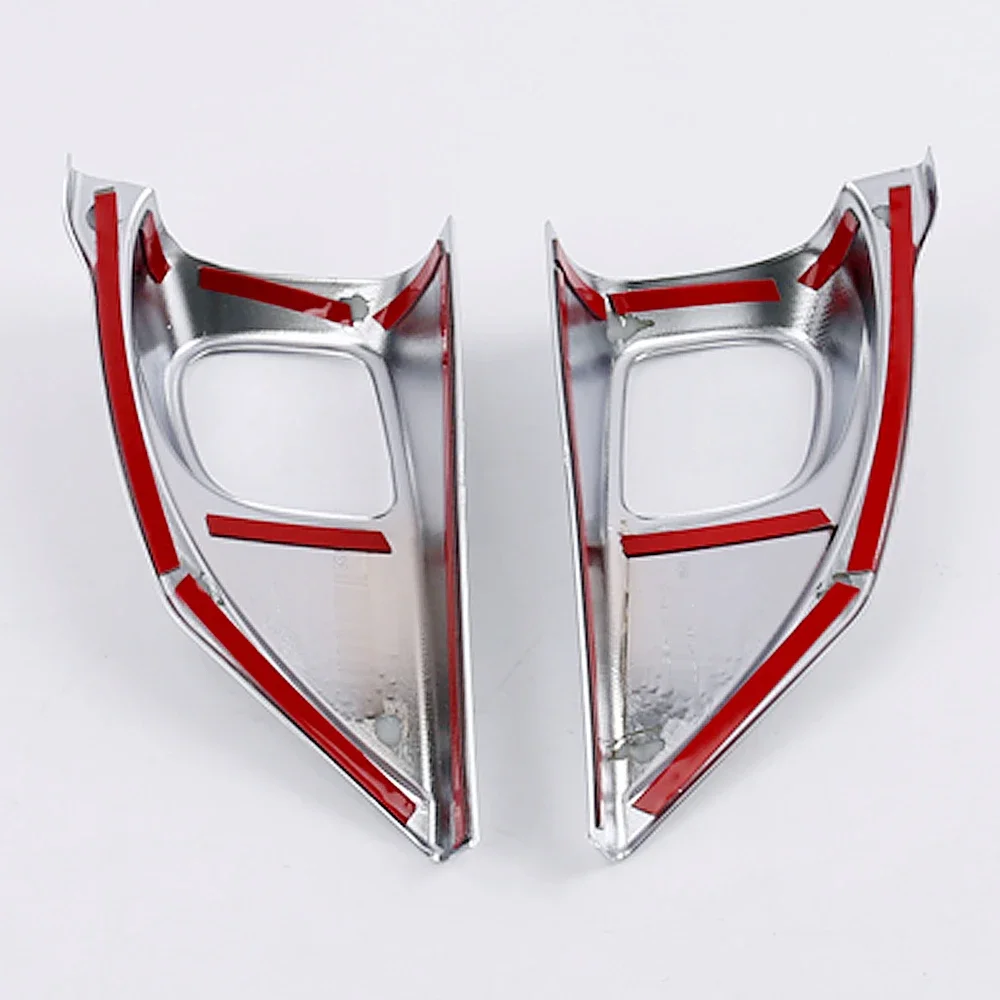 A Pair For 2012-2016 Honda CR-V 2013 2014 2015 CRV Matte Chrome Front Audio Speaker Trim Car Inner Audio Ring Cover