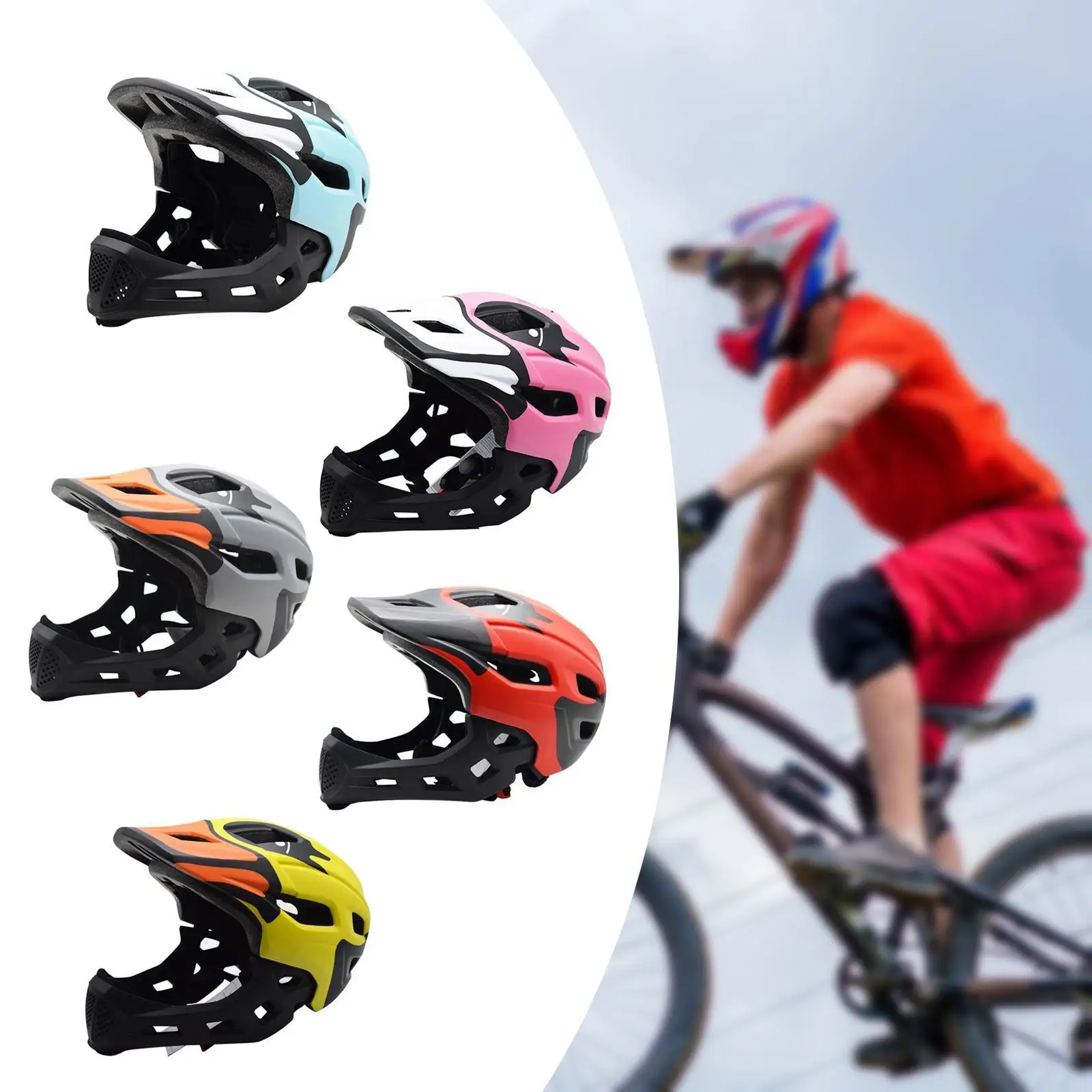 Mountain Bike Helmet Removable Protective Accessories Motorcycle Helmet