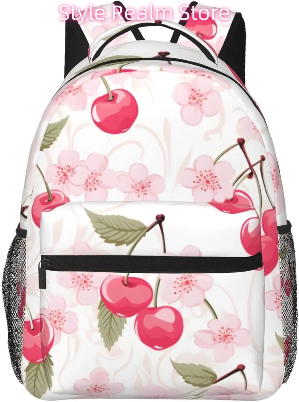 

laptop bag back to school Spring Cherry Lightweight Laptop Backpack Lightweight Multipurpose Travel Casual Daypack Unisex Colleg