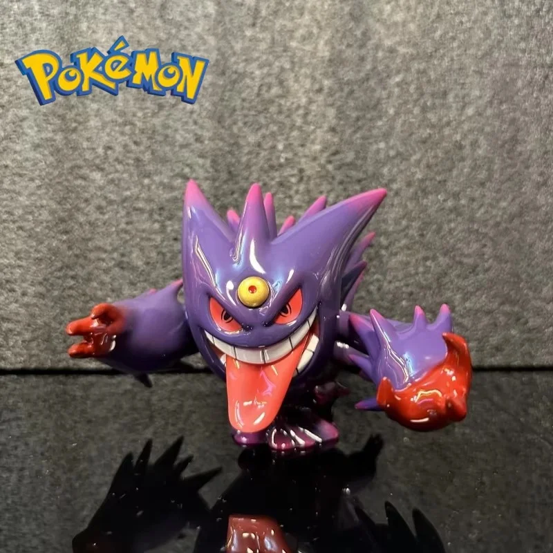 

10.5cm Bandai Pokemon Anime Figure Gengar Doll Surprise Gift Action Figure Gengar Dolls Children Birthday Gift Cartoon Decor Toy