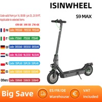 isinwheel S9 Max Adult Electric Scooter 500W Motor E-Scooter 36V 10.4Ah Battery 10 Inch Foldable City commuting EScooter