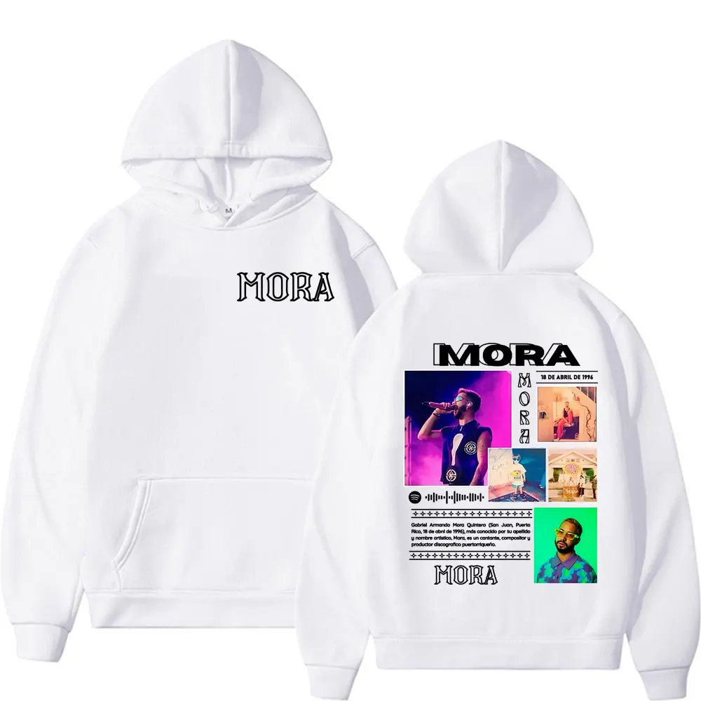 بلوفرات Mora Lo Mismo De Siempre Album Tour Merch بلوفرات للرجال والنساء موضة ريترو ستريت محب بلوزات كبيرة الحجم بغطاء للرأس للخريف