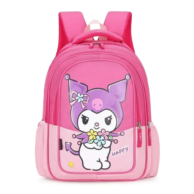 Sanrio olá kitty escola primária mochila menina grande capacidade mochila kuromi bolsa de ombro dos desenhos animados bolsa de viagem