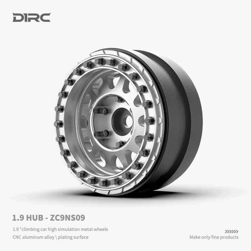 

D1RC 2pcs 1.9 Inch Metal Hub Wheel for 1/10 RC Crawler Car Traxxas TRX4 Defender TRX6 AXIAL SCX10 II 90046 D1RC Baja1000