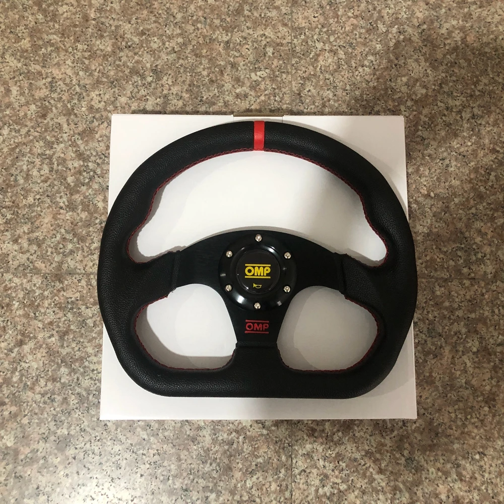 

RED 330MM Drift Universal OMP Racing Steering Wheel Car PVC Leather JDM Steering Wheel Volantes For VW HONDA TOYOTA BMW Nissan