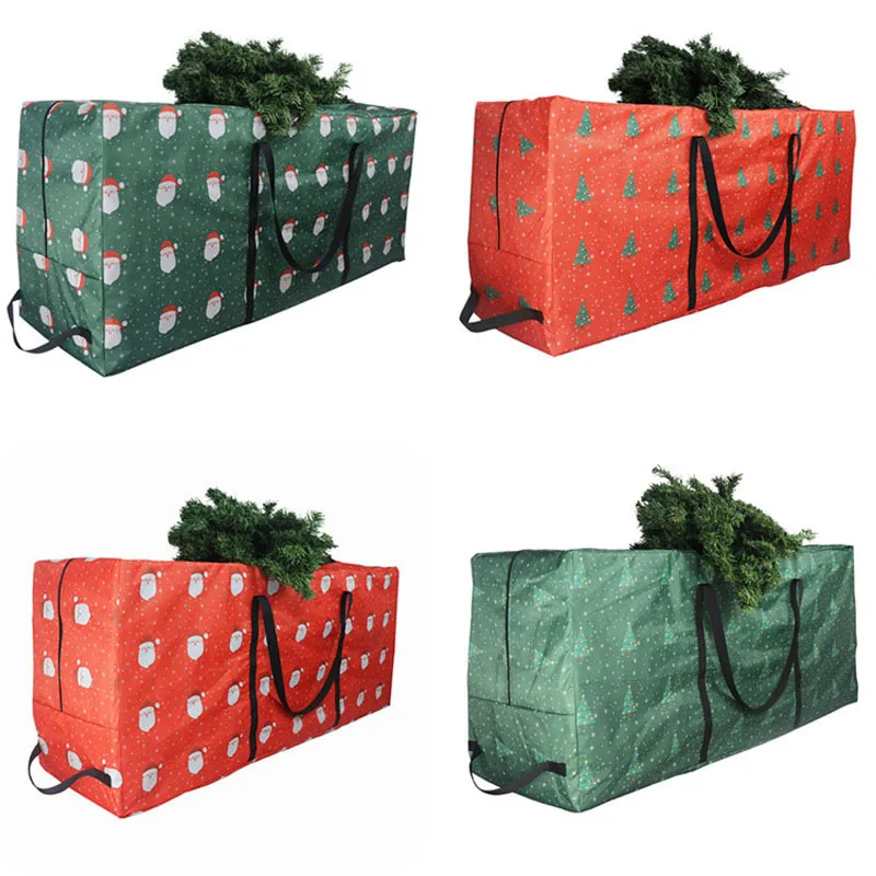 

Christmas Tree Storage Bag Container Heavy Duty Xmas Home Foldable Storage Box Oxford Fabric Waterproof&Dustproof with Zipper
