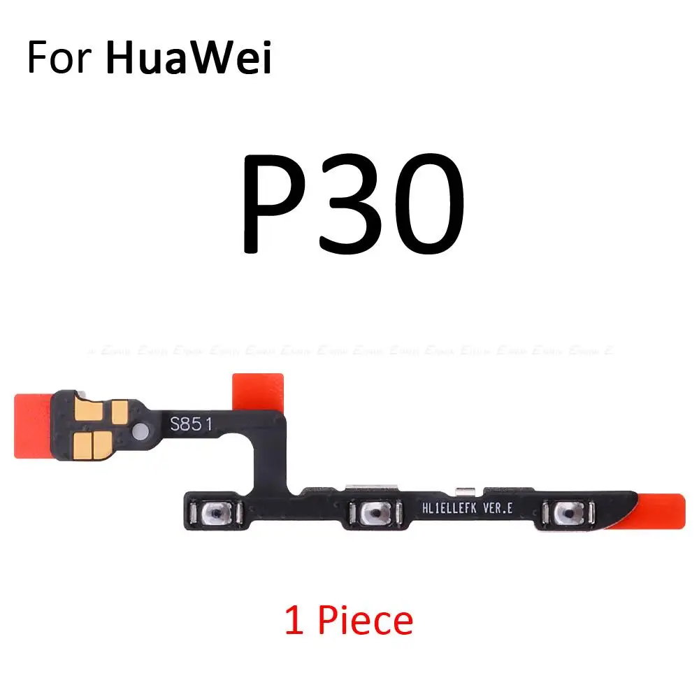 Interruptor de encendido y apagado, cinta de Cable flexible para HuaWei P50 P40 Lite E P30 Pro 5G P50E, pieza de reparación de tecla de volumen silenciosa silenciosa