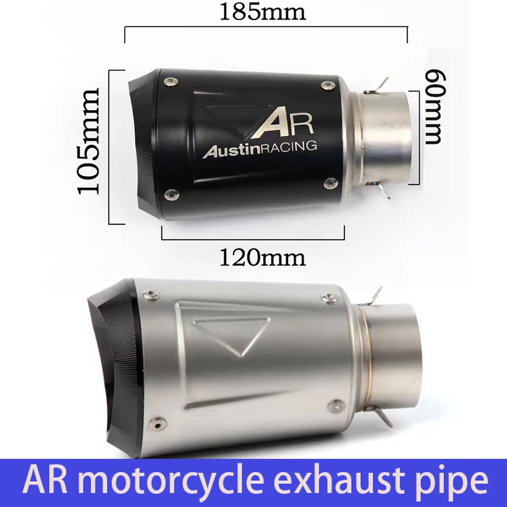 دراجة نارية GP سباق الذيل ماسورة العادم ل R1 R6 CBR650/1000R GSXR1000 S1000RR الهروب الخمار DB 51 مللي متر 60 مللي متر العالمي