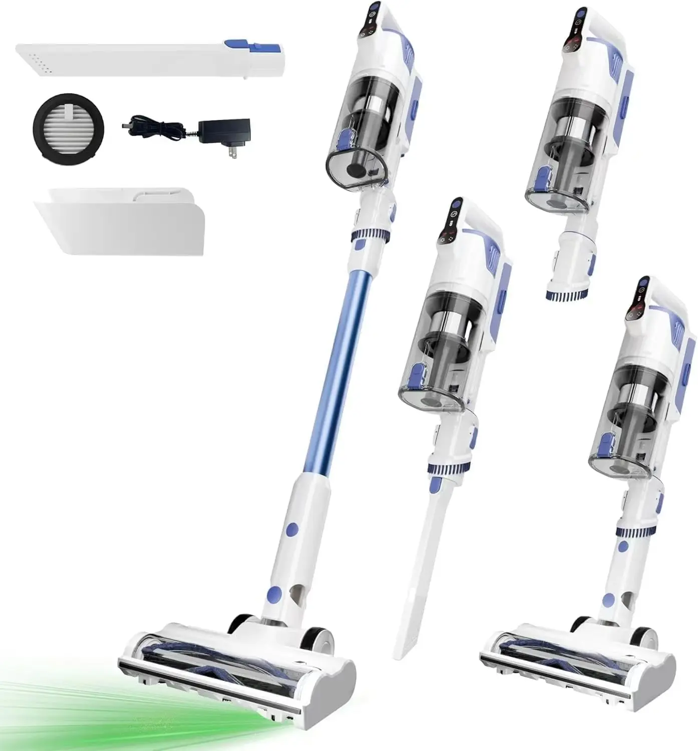 

Cordless Stick Vacuum 45KPA 88,000RPM Brushless Motor LED Display Self-Standing Lightweight for Home Pet Hair Carpet Hard