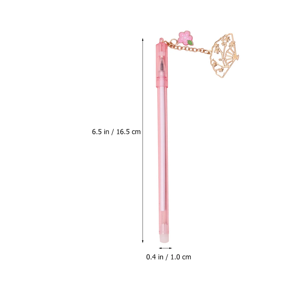 

8 Pcs Colorful Gel Pens With Fan Pendant Durable Roller Pens For Students And Kids