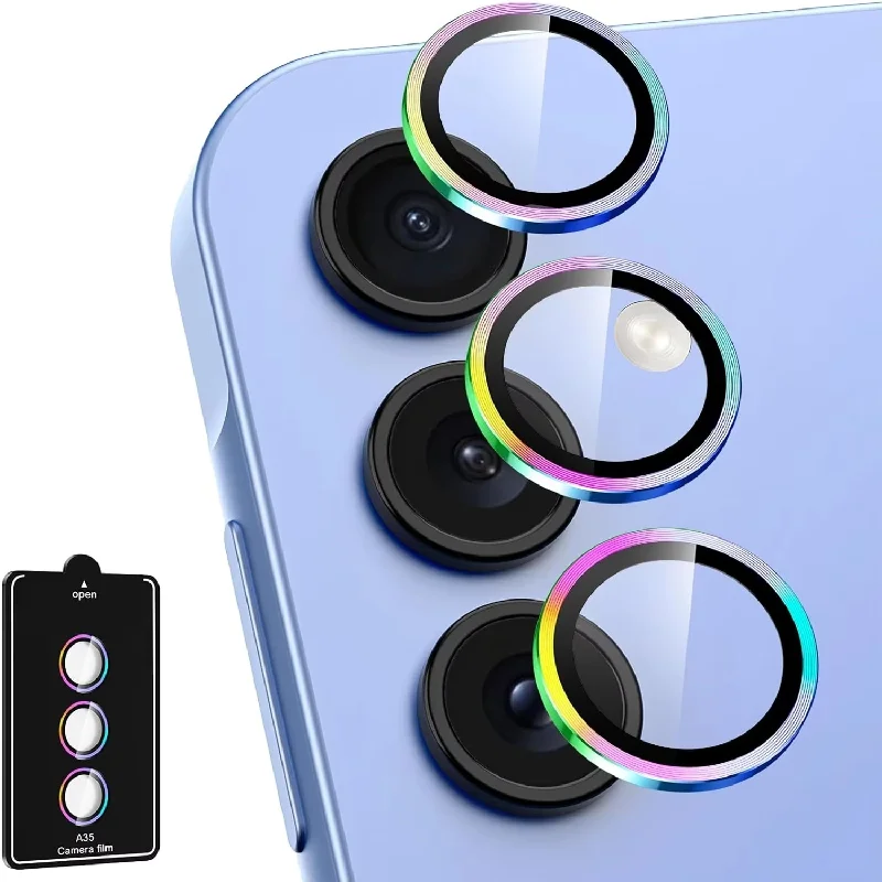 Metal Camera Ring Protector For Samsung Galaxy A57 A37 5G Alloy Lens HD Glass