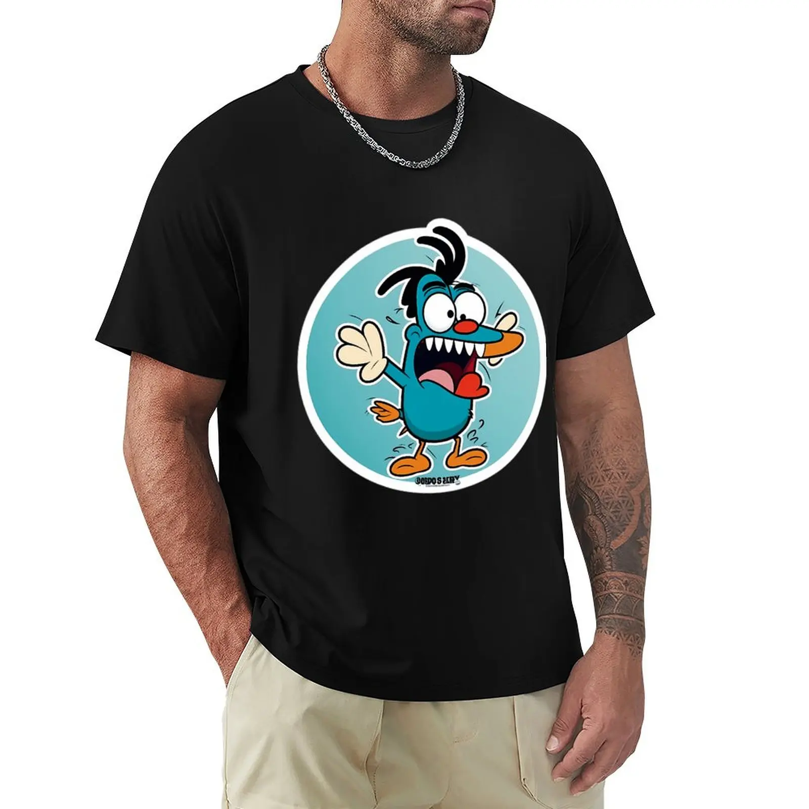 

oggy cockroaches stickers T-Shirt clothes shirts graphic tee sweat shirts, men
