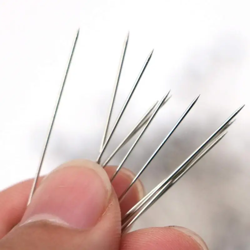 U75C 250pcs 38mm Sewing Pins for Fabric Bead Glass for Head Pins Stitch Knitting Needle DIY Safety Pin Quilting Tool