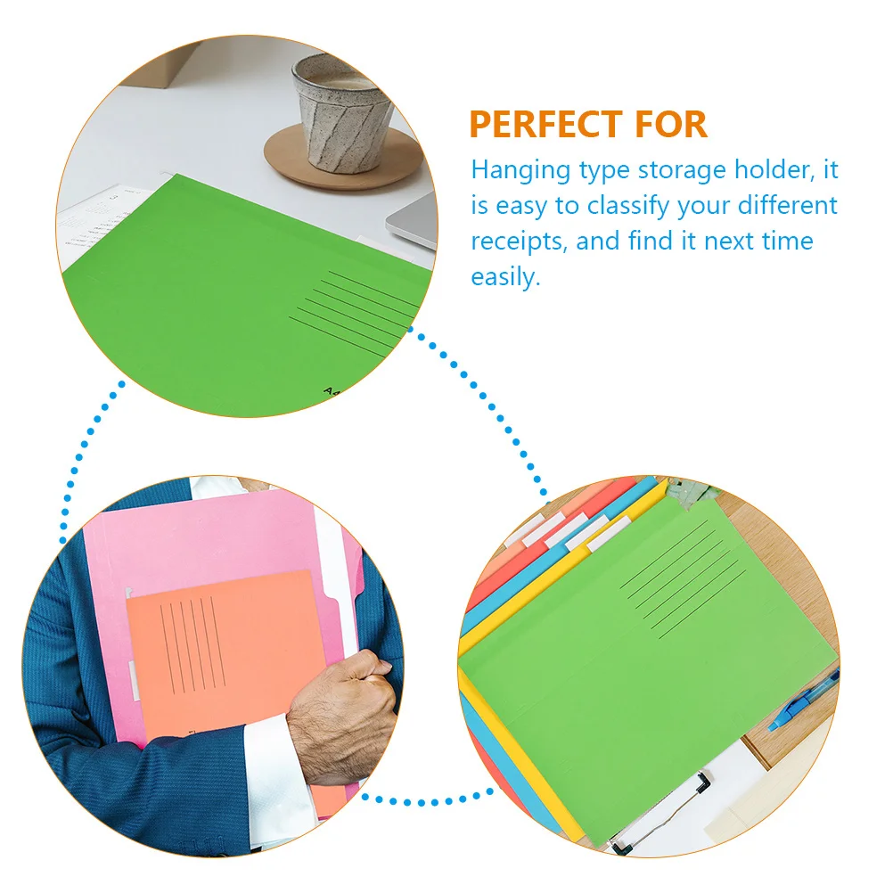 

10PCS Hang Labor Clip Folder A4 Colorful Paper File Organizer Portable Office Storage Hanging Folder Metal Hook Anti Wear Multi