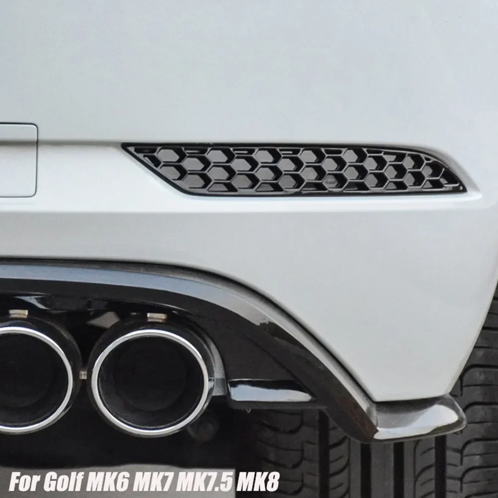 

Глянцевый черный отражатель заднего бампера, сотовая двухсторонняя лента для крепления для Volkswagen Golf 6/7/7,5/8 GTI R Standard 2009-2023