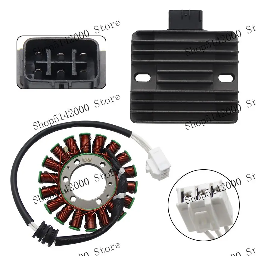 

Motorcycle Magneto Generator Stator Coil & Voltage Regulator Rectifier For Yamaha YZF R6 R6R RaceBase 2C0-81410-00 2C0-81410-01