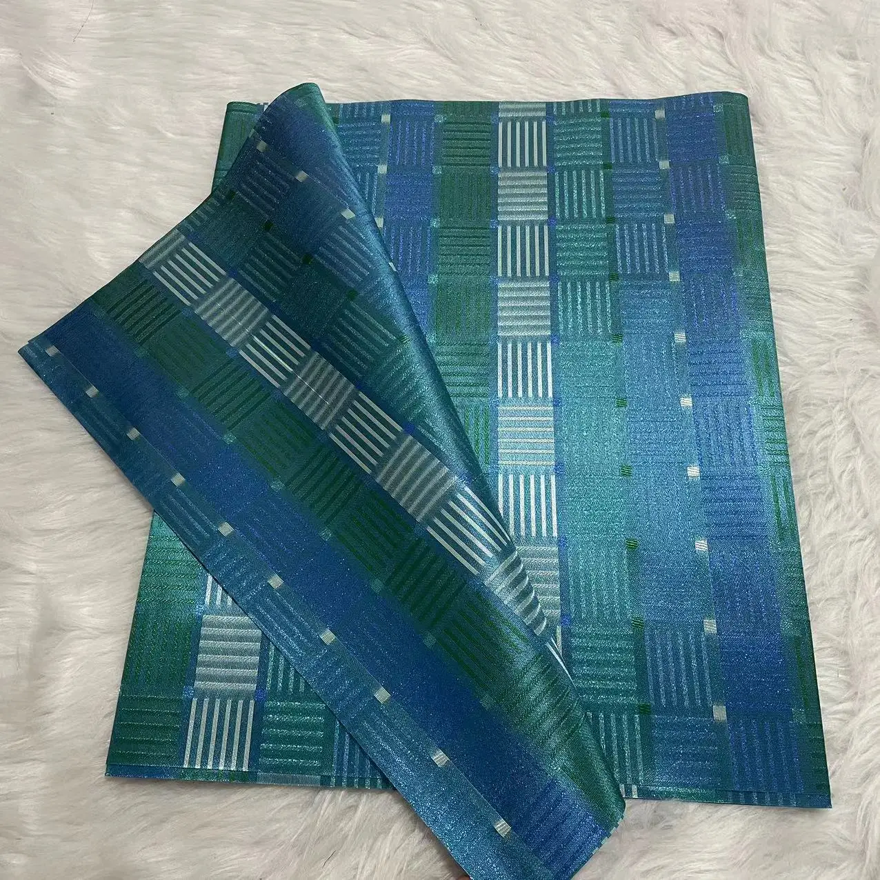 High Quality Nigerian SEGO Gele Headwrap 2-Piece Set - Luxury African Head Tie for Weddings and Special Occasions DIY Outfits