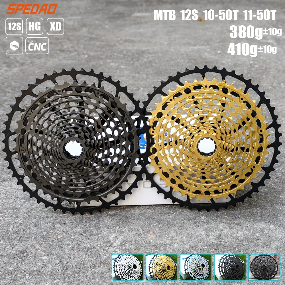 SPEDAO 10-50T 11-50T 10-52T Speed Bicycle Cassette 12V MTB Bike Freeewheel 12S Mountain Sprocket XD HG Cassette for SX NX GX