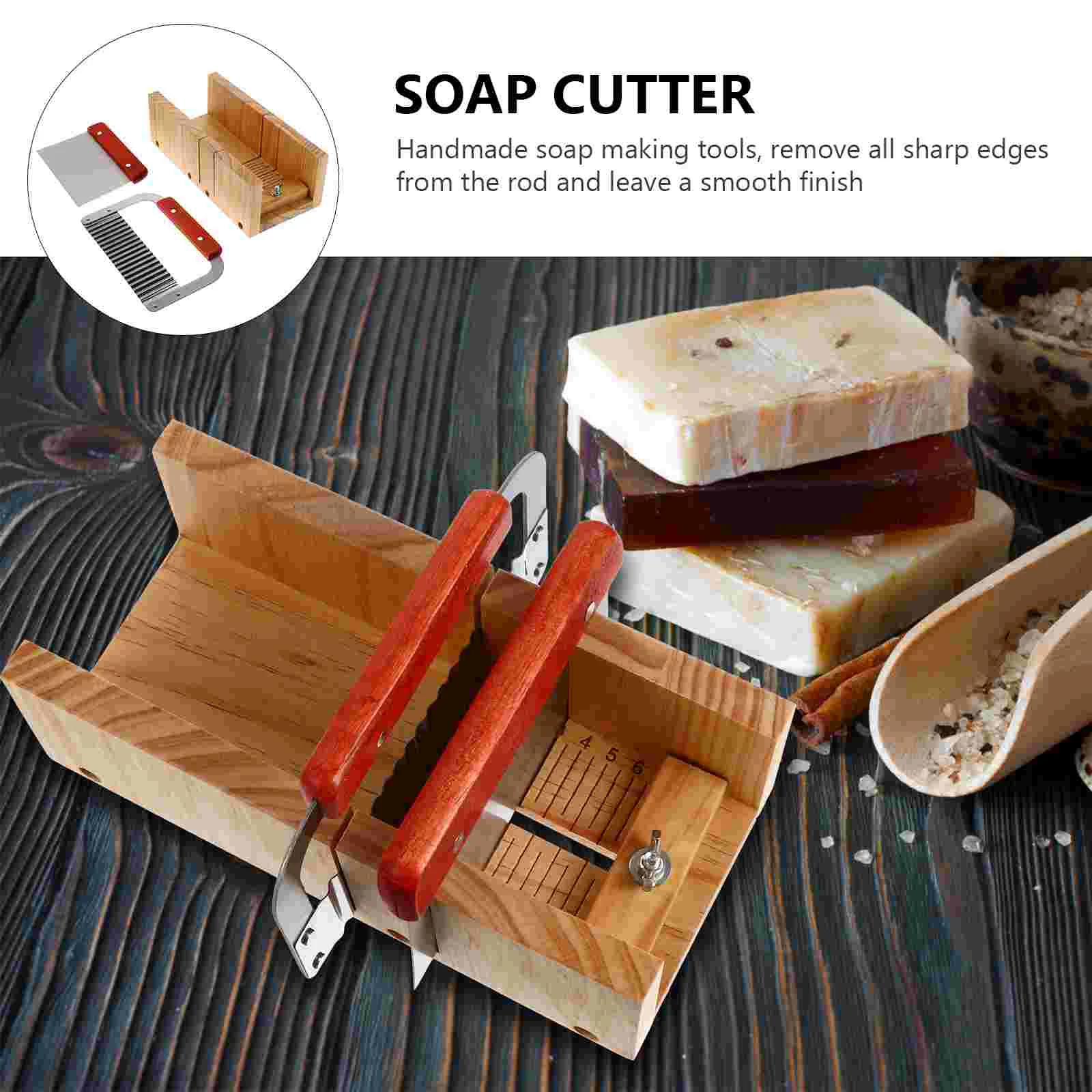 Soap Wooden DIY Accessories Mold Handmade Cutting Device Stainless Steel Wavy Slicer