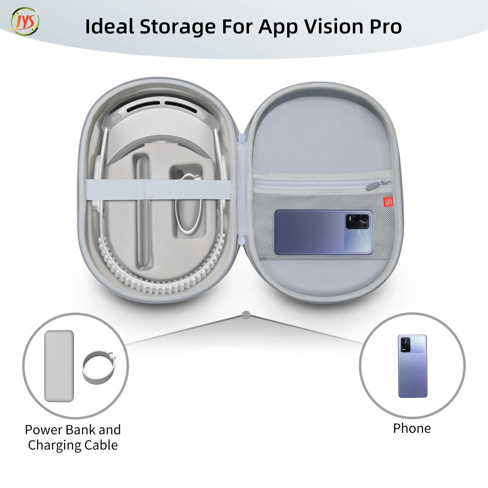 Портативная сумка для Vision Pro VR, Противоударная, устойчивая к царапинам, жесткая дорожная сумка для хранения аксессуаров Vision Pro