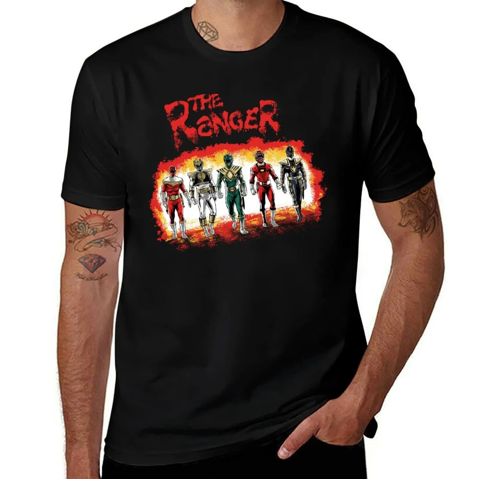 

The Ranger T-Shirt boys animal print vintage shirts graphic tees blacks heavy weight t shirts for men