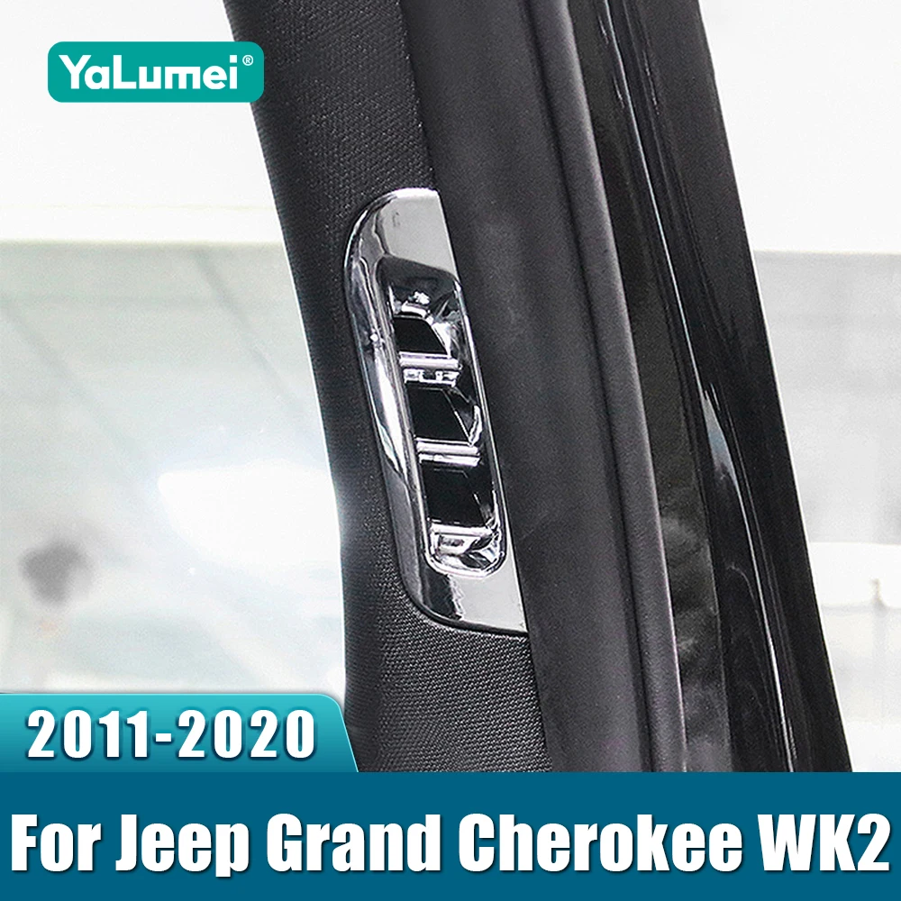 

For Jeep Grand Cherokee WK2 2011 2012 2013 2014 2015 2016 2017 2018 2019 2020 Car Inner A Pillar Air Outlet Speaker Bezel Trims