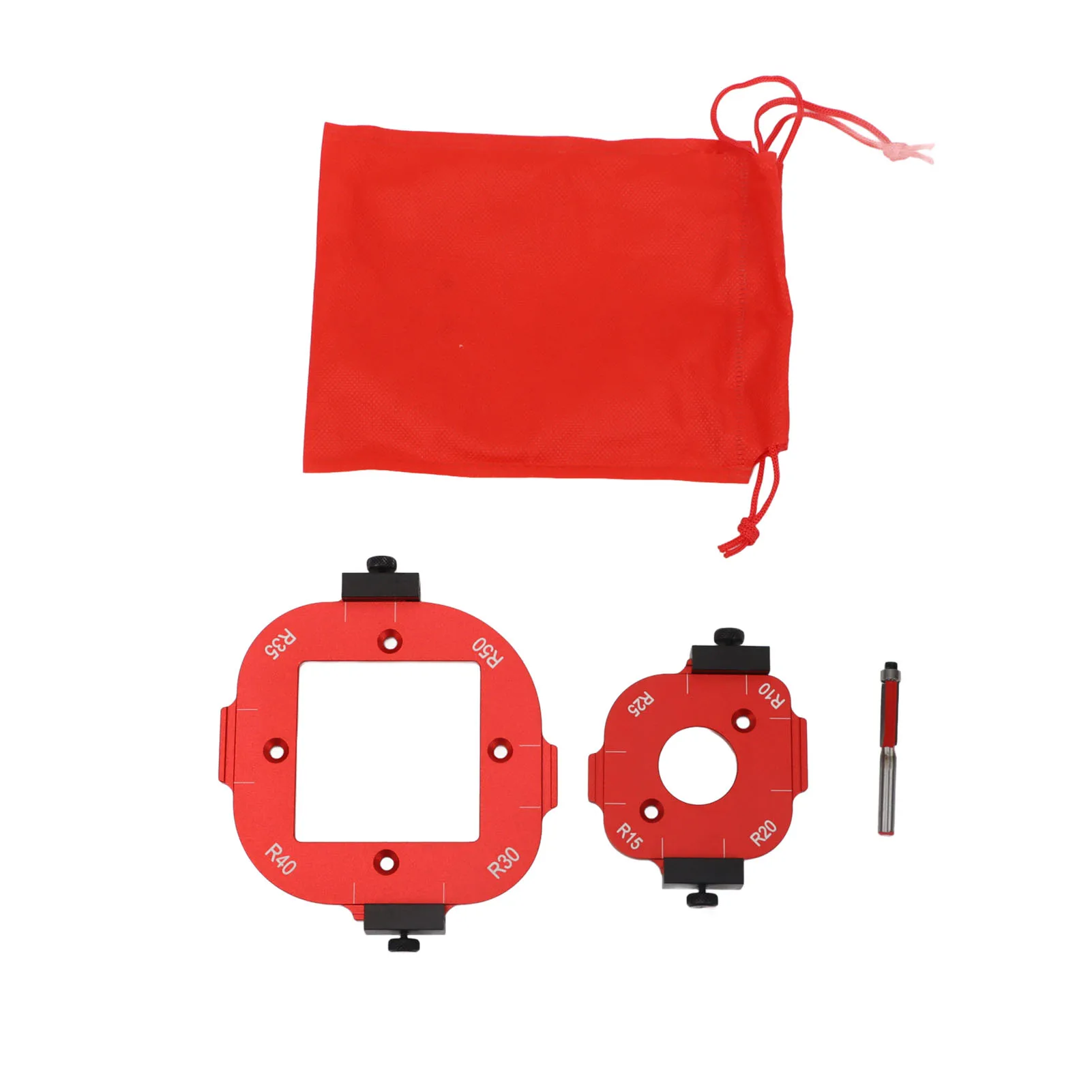 

Шаблон радиуса фрезы Шаблон радиуса круглого угла Алюминиевый сплав R10 до R50 Приспособление для углового радиуса действия с фрезой для деревообработки