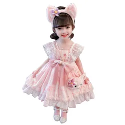 Lovely Girls Casual Dress for 2024 Spring and Summer By LingnaBair with Lolita and Star Design