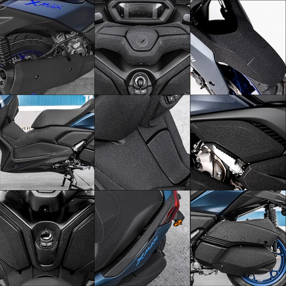 2023 For Yamaha XMAX 300 X MAX 300 2023 Motorcycle Body Thickened Anti Scratch Resistant Skid Rubber Protective Decal Sticker