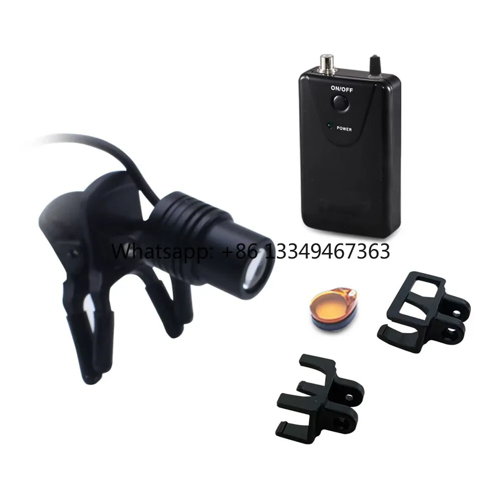 

Dual Use Clip on Dental Headlamp Rechargeable Compatible Portable LED Headlight High Brightness Surgical Light with Magnifier