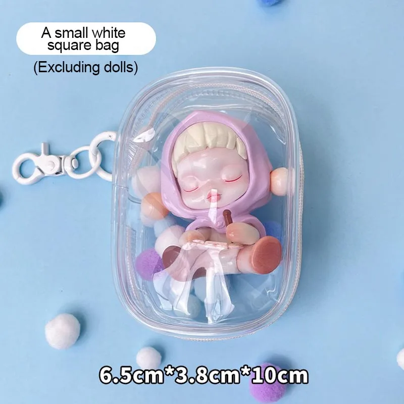 ใหม่โปร่งใสพวงกุญแจกระเป๋าตุ๊กตากระเป๋า Pvc โปร่งใสกระเป๋าพวงกุญแจกระเป๋า YSB03