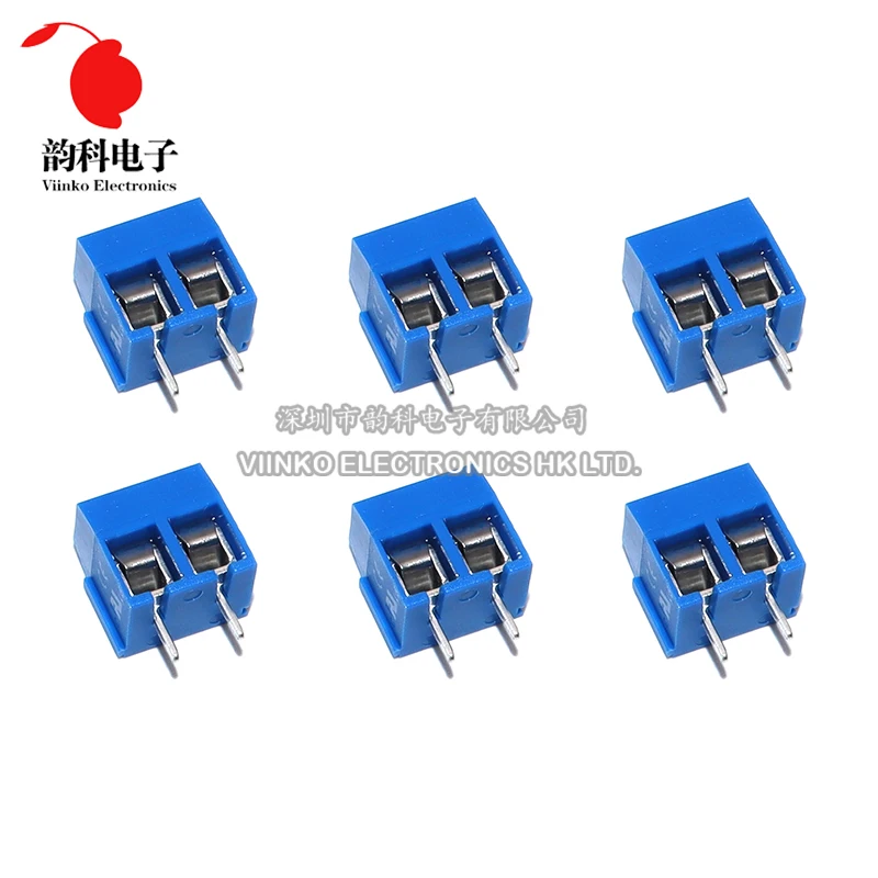100pcs KF301-2P KF301-5.0-2P KF301 2Pin 5.08mm Plug-in Screw