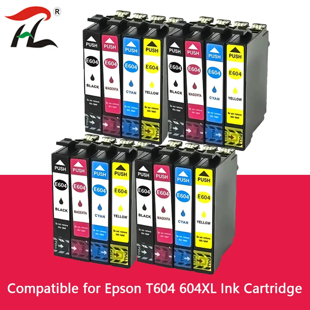 Epson、604xl、t604xl、t604、t604、t604、XP-2200、2205、3200、3205、3205、4200、4205、WF-2910、2935、2950dwfと互換性のあるインクカートリッジ