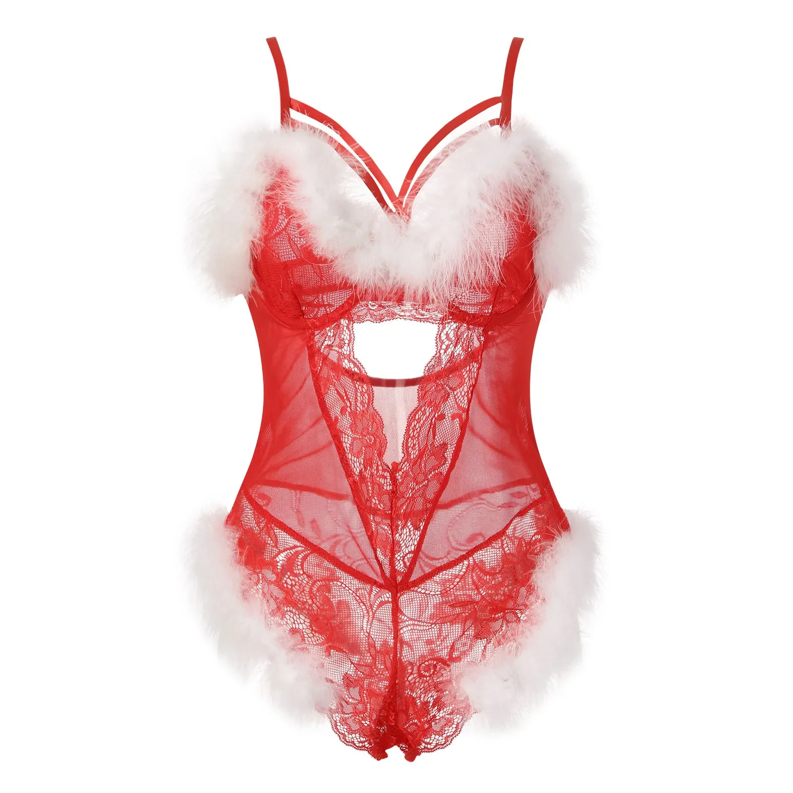 Lingerie pour femme, costume de batterie, uniforme de jeu en plis, tentation, bustier de Noël, mini jupe sexy une pièce, poupée en peluche 7.0