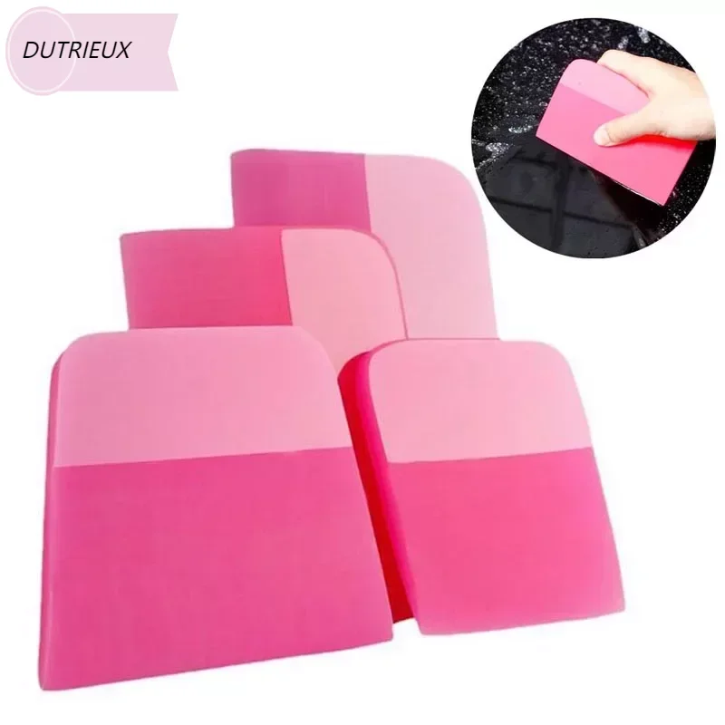 Car Anti-scratch TPU Coating Soft Scraper Film Vinyl Spatula Window Tinting Wrap Tools Car Glass Cleaning Water Wiper Tool